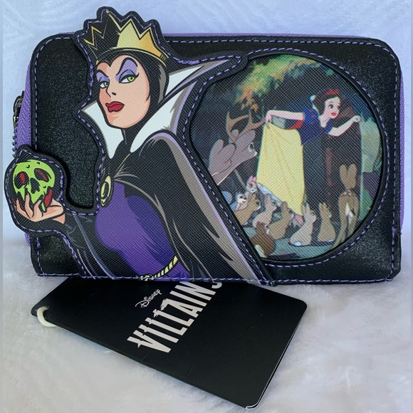Loungefly Disney Villains Snow White Evil Queen Zip Around Wallet - Picture 11 of 11